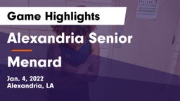 Alexandria Senior  vs Menard  Game Highlights - Jan. 4, 2022
