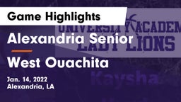 Alexandria Senior  vs West Ouachita  Game Highlights - Jan. 14, 2022