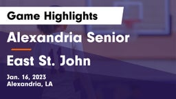 Alexandria Senior  vs East St. John  Game Highlights - Jan. 16, 2023