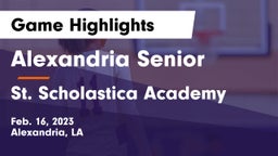 Alexandria Senior  vs St. Scholastica Academy Game Highlights - Feb. 16, 2023