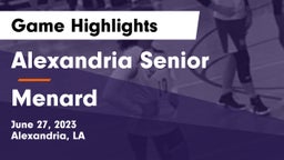 Alexandria Senior  vs Menard  Game Highlights - June 27, 2023