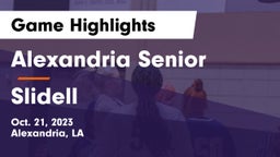 Alexandria Senior  vs Slidell  Game Highlights - Oct. 21, 2023