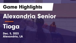 Alexandria Senior  vs Tioga  Game Highlights - Dec. 5, 2023