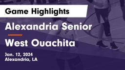 Alexandria Senior  vs West Ouachita  Game Highlights - Jan. 12, 2024