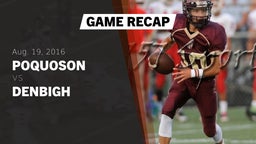 Recap: Poquoson  vs. Denbigh  2016