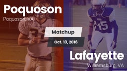 Matchup: Poquoson  vs. Lafayette  2016