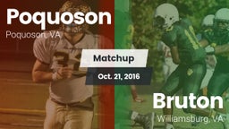 Matchup: Poquoson  vs. Bruton  2016