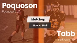 Matchup: Poquoson  vs. Tabb  2016