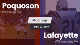 Matchup: Poquoson  vs. Lafayette  2017