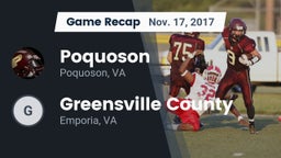 Recap: Poquoson  vs. Greensville County  2017
