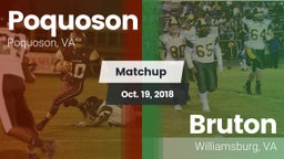 Matchup: Poquoson  vs. Bruton  2018