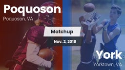 Matchup: Poquoson  vs. York  2018