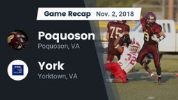 Recap: Poquoson  vs. York  2018