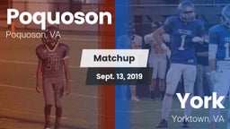 Matchup: Poquoson  vs. York  2019