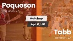 Matchup: Poquoson  vs. Tabb  2019