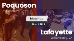 Matchup: Poquoson  vs. Lafayette  2019