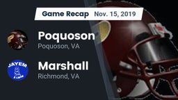 Recap: Poquoson  vs. Marshall  2019