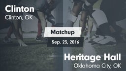 Matchup: Clinton  vs. Heritage Hall  2016