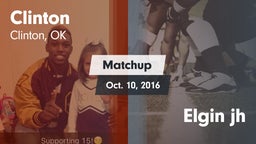 Matchup: Clinton  vs. Elgin jh 2016