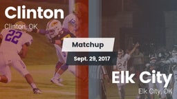 Matchup: Clinton  vs. Elk City  2017