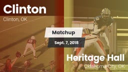 Matchup: Clinton  vs. Heritage Hall  2018