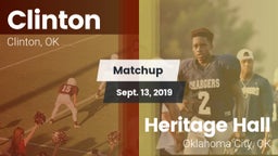 Matchup: Clinton  vs. Heritage Hall  2019