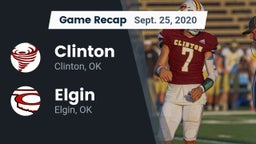 Recap: Clinton  vs. Elgin  2020