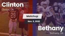 Matchup: Clinton  vs. Bethany  2020