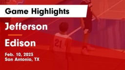 Jefferson  vs Edison Game Highlights - Feb. 10, 2023
