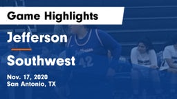 Jefferson  vs Southwest  Game Highlights - Nov. 17, 2020