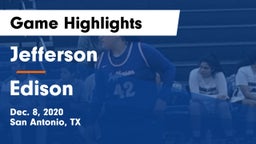 Jefferson  vs Edison  Game Highlights - Dec. 8, 2020