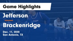 Jefferson  vs Brackenridge Game Highlights - Dec. 11, 2020