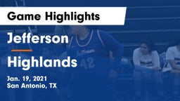 Jefferson  vs Highlands  Game Highlights - Jan. 19, 2021
