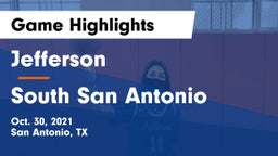 Jefferson  vs South San Antonio  Game Highlights - Oct. 30, 2021