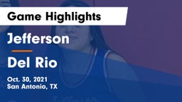 Jefferson  vs Del Rio  Game Highlights - Oct. 30, 2021