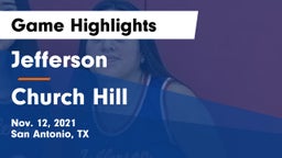 Jefferson  vs Church Hill Game Highlights - Nov. 12, 2021