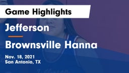Jefferson  vs Brownsville Hanna  Game Highlights - Nov. 18, 2021