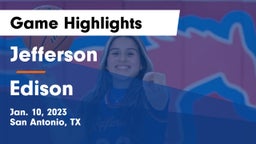 Jefferson  vs Edison  Game Highlights - Jan. 10, 2023