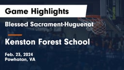 Blessed Sacrament-Huguenot  vs Kenston Forest School Game Highlights - Feb. 23, 2024