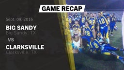 Recap: Big Sandy  vs. Clarksville  2016