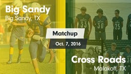Matchup: Big Sandy High vs. Cross Roads  2016