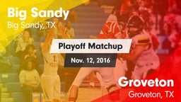 Matchup: Big Sandy High vs. Groveton  2016