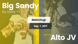 Matchup: Big Sandy High vs. Alto JV 2017