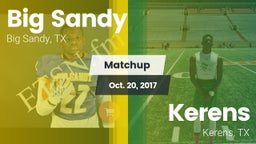 Matchup: Big Sandy High vs. Kerens  2017