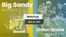 Matchup: Big Sandy High vs. Union Grove  2017