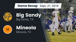 Recap: Big Sandy  vs. Mineola  2018