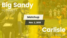 Matchup: Big Sandy High vs. Carlisle  2018
