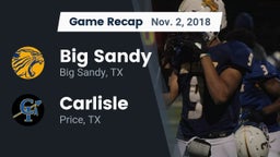 Recap: Big Sandy  vs. Carlisle  2018