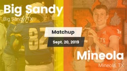 Matchup: Big Sandy High vs. Mineola  2019