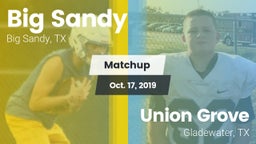Matchup: Big Sandy High vs. Union Grove  2019